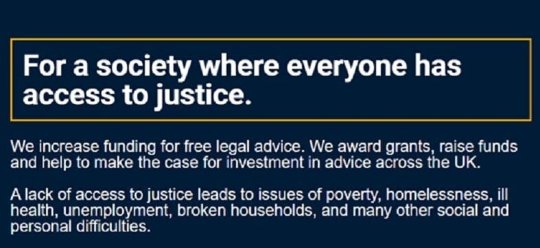 THE ACCESS TO JUSTICE FOUNDATION