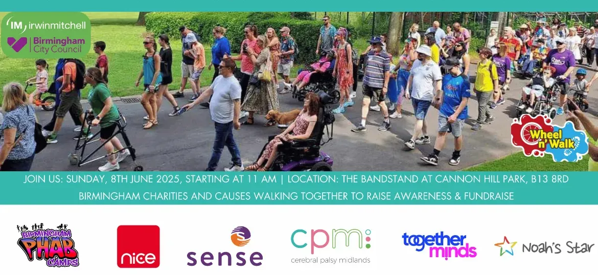 Step Into Inclusion: Wheel'n'Walk 2025 - Birmingham's Walk for All Abilities
