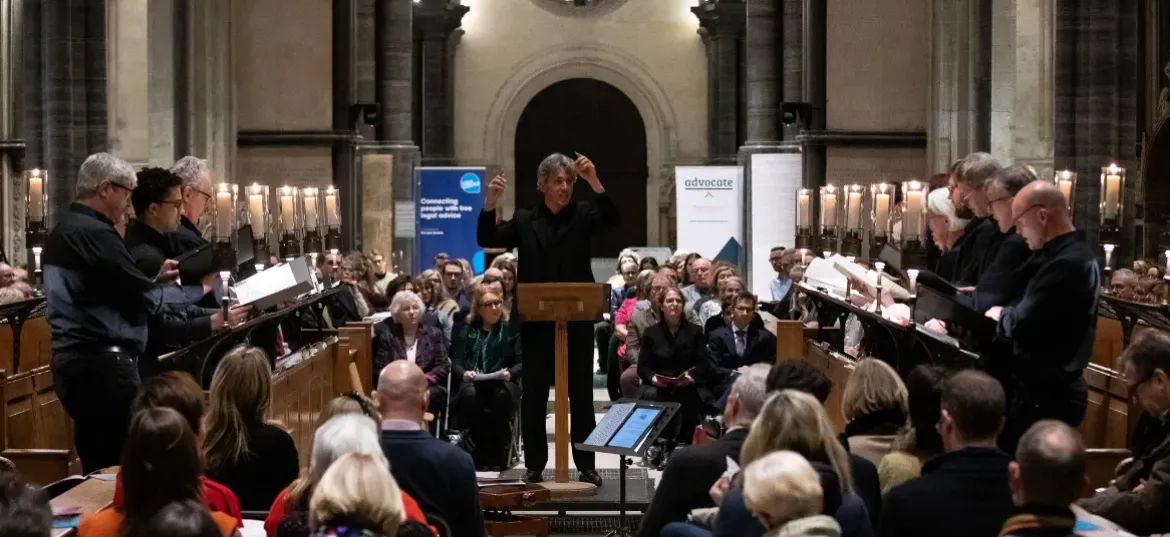 Carols for Pro Bono: A donation to Advocate and LawWorks