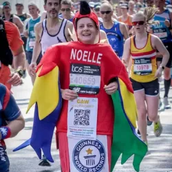 Noelle Kumpel - optimistic world record marathon attempt as and for the birds