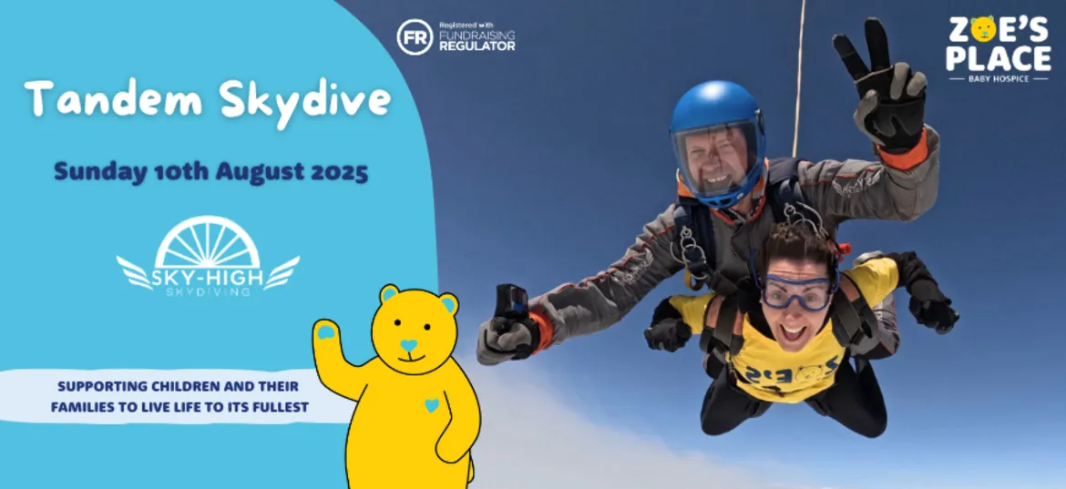 Tandem Skydive - Zoe's Place Middlesbrough