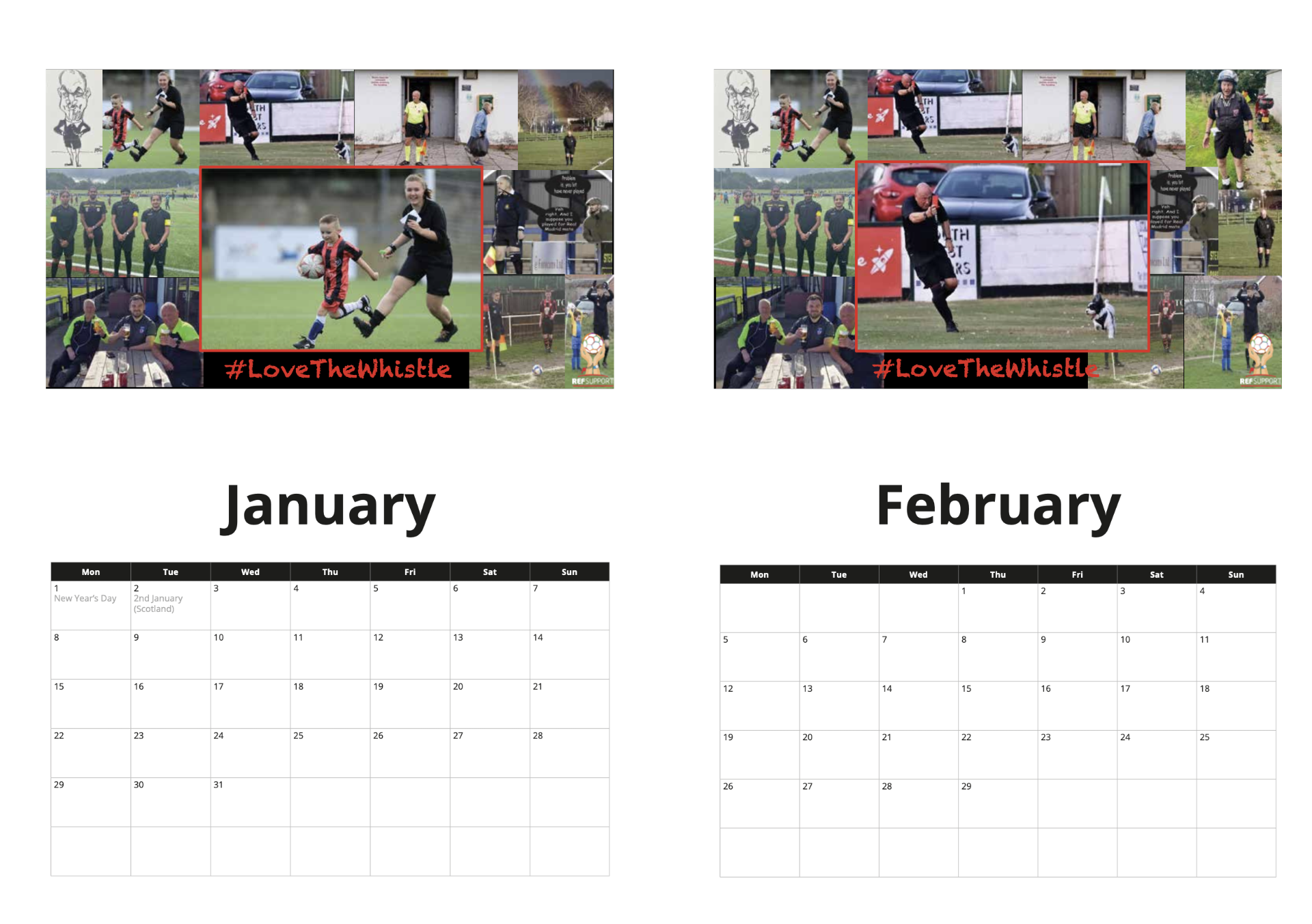 Ref Support UK 2024 Calendar