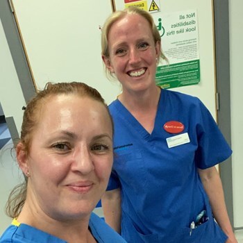 Claire Walker and Lucy Lowe