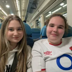 Emma and Neves World cup Walk
