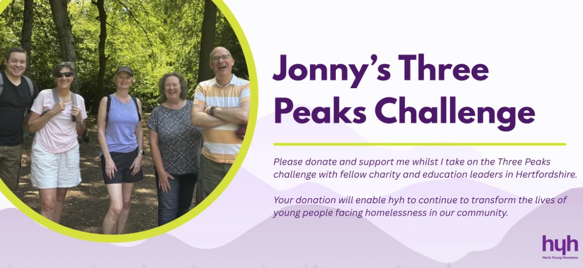 Jonny's Three Peaks Challenge to prevent youth homelessness
