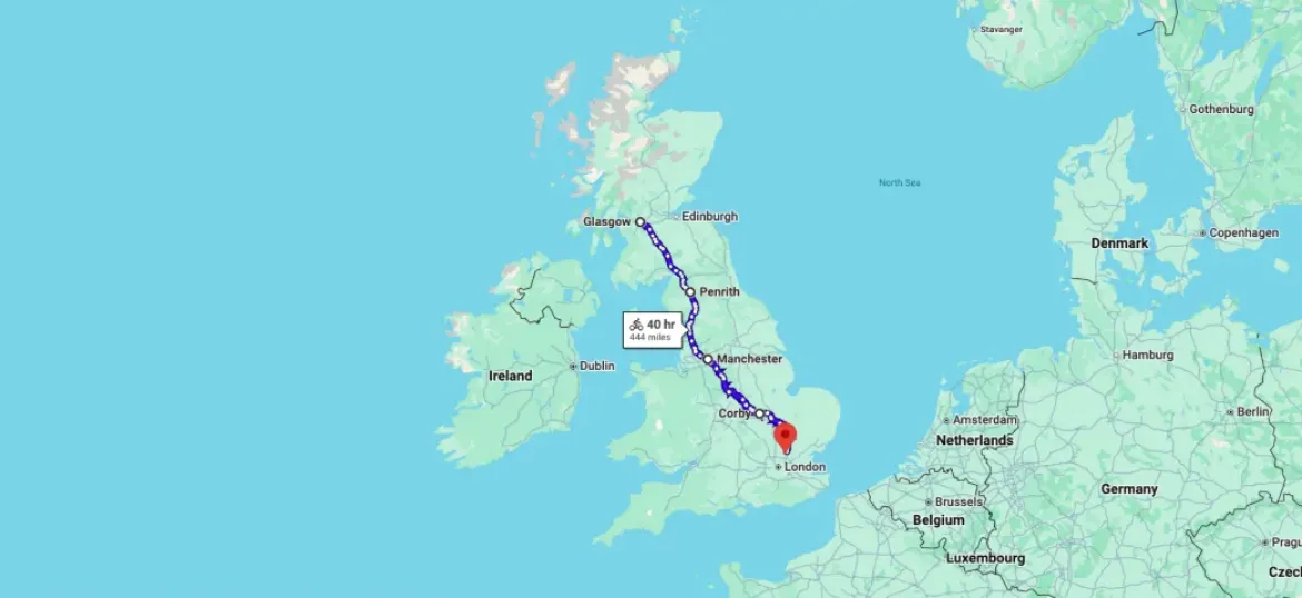 Glasgow to Essex