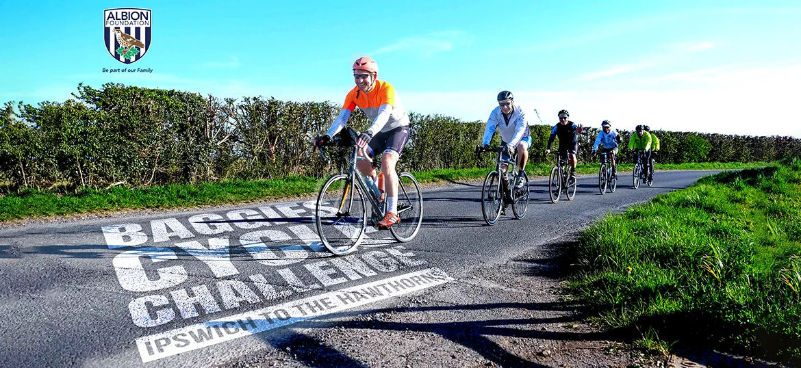 Baggies Cycle Challenge 2026 - Ipswich to The Hawthorns